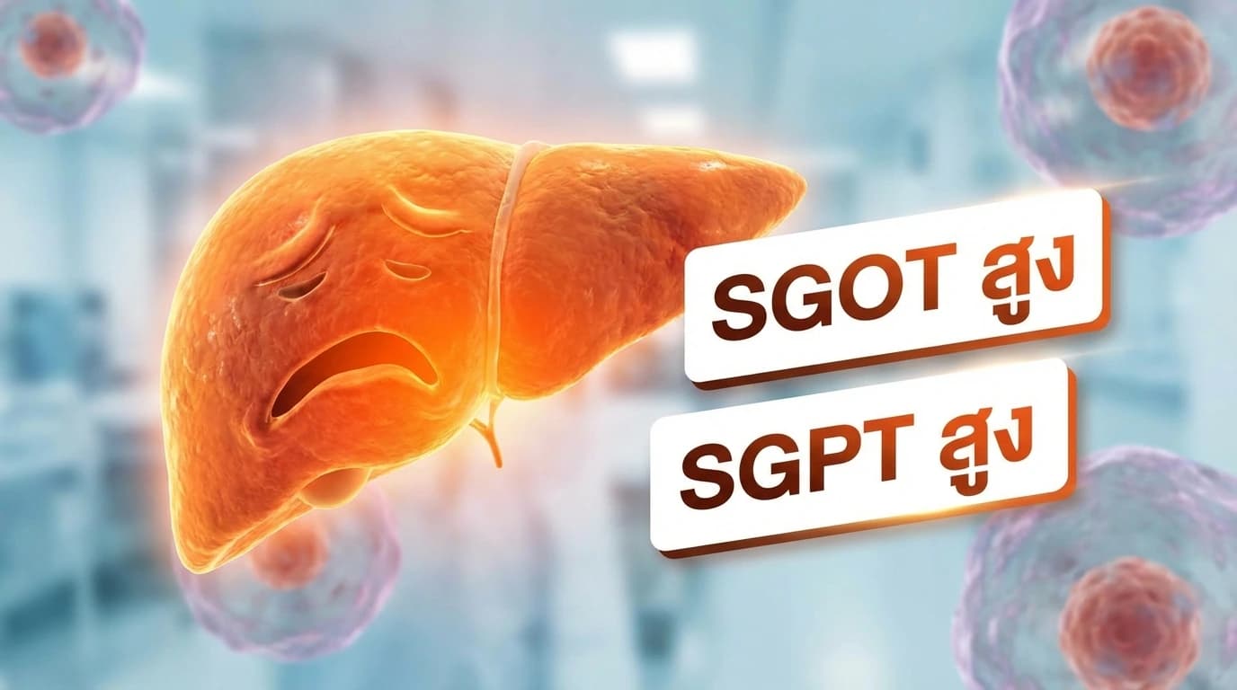 ค่า SGOT / SGPT สูง — ตับกำลังบอกอะไรคุณ และดูแลอย่างไร