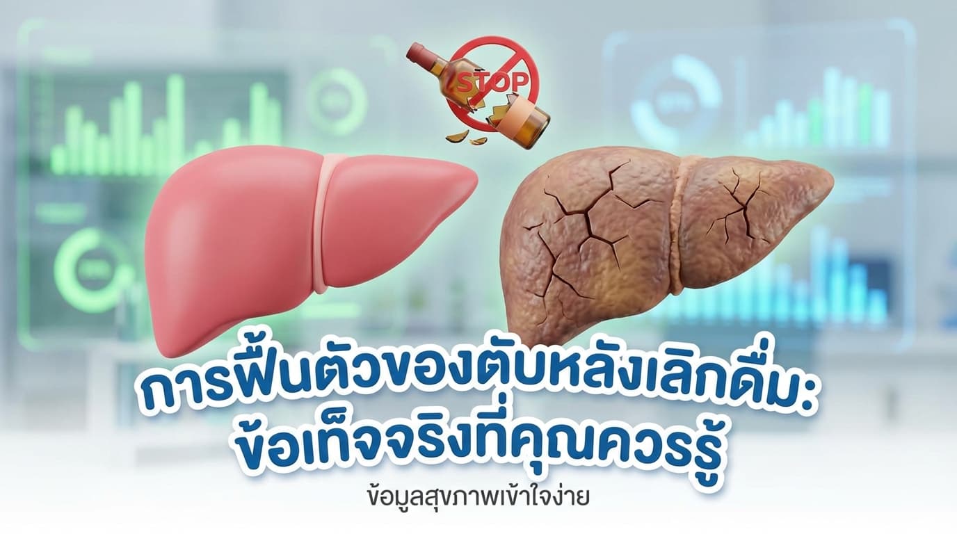 หยุดดื่มแล้วตับฟื้นตัวได้แค่ไหน — ข้อเท็จจริงที่หลายคนอยากรู้