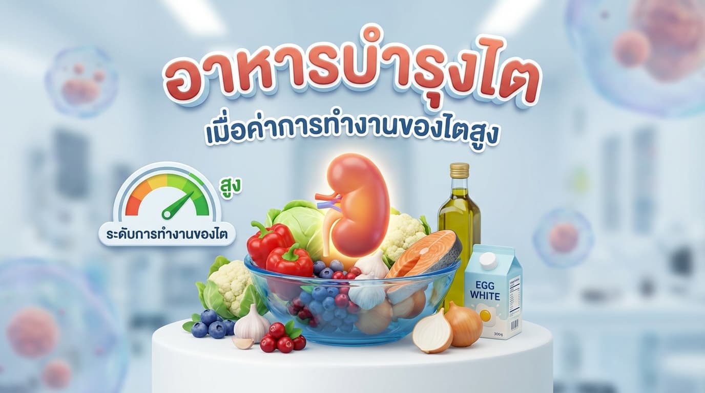 อาหารบำรุงไต — กินอะไรดีเมื่อค่าไตเริ่มสูง