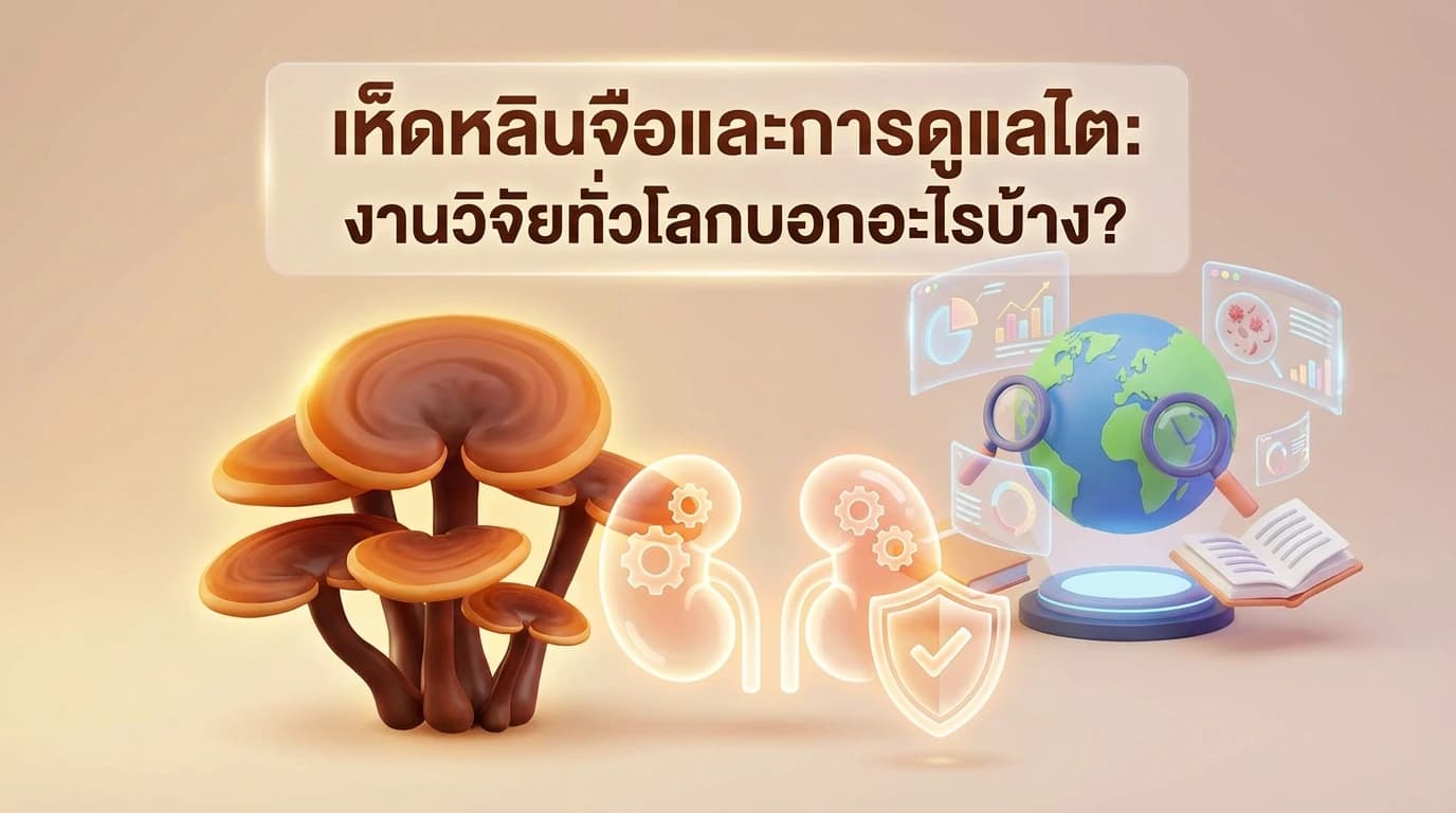 เห็ดหลินจือกับการดูแลไต — งานวิจัยระดับโลกบอกว่าอะไร